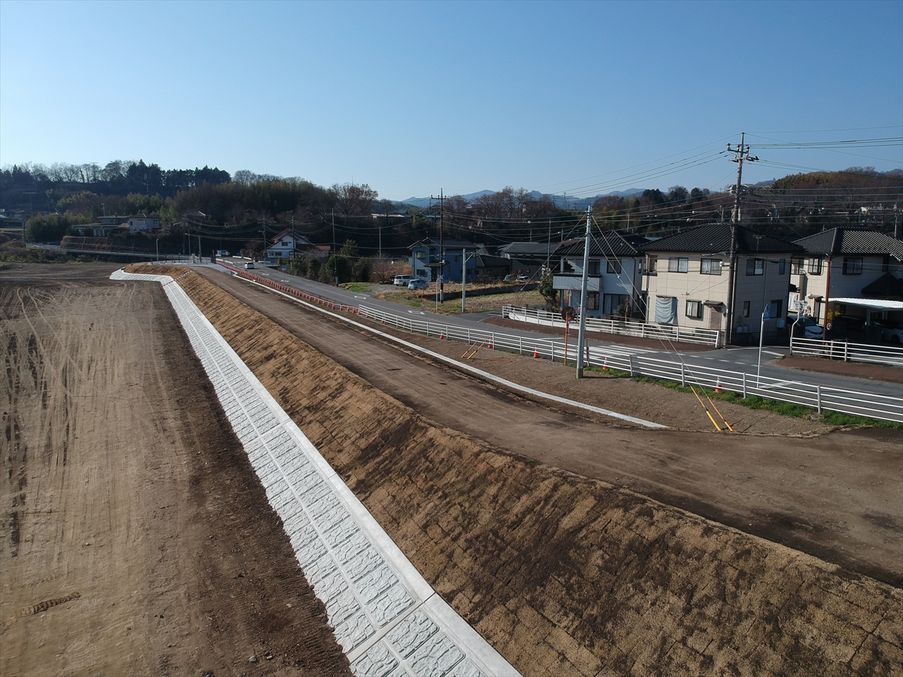 護岸工事　一級河川 鏑川